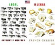 Fromages français et armes