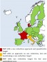 Objectifs des PAN dans l'UE en vert : objectifs de réduction des risques en rouge : objectifs de réduction des volumes